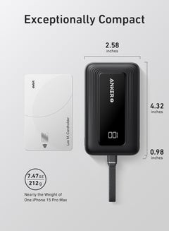 10000 mAh Anker Zolo Power Bank, 30W High-Speed Portable Charger with Built-In USB-C Cable, Fast Charging Battery Pack for iPhone 16/16 Plus/16 Pro/16 Pro Max/15/14/13 Series, Galaxy, iPad, and More White - pnsku/N70122258V/45/_/1729568833/49436dbf-f310-4f1f-a98e-c6c2a10f9977