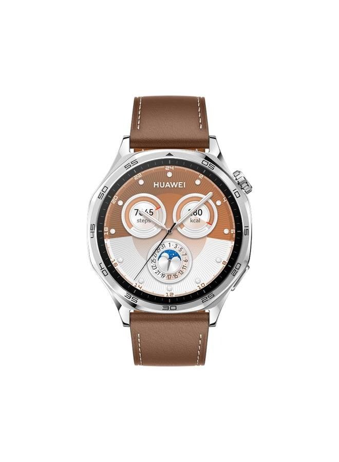 WATCH GT5 46mm Smart Watch, up to 14 Days Battery Life, All-new Running and Cycling Sports, Sharp-Edged Design, Health Tracking, Compatible with iOS and Android Brown - pnsku/N70122272V/45/_/1729575961/33ad660c-456c-44ae-9c76-10bc8302b5ee