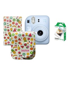 Instax Mini 12 Instant Camera - Pastel Blue + 10 Sheet Film+ Case+ Album - pnsku/N70122278V/45/_/1729579573/66e5bce8-a9ff-45fa-ae76-1e7aaa8ab51f