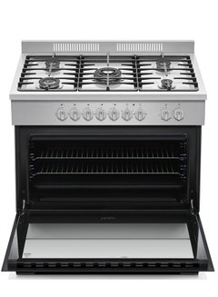 Haier 90x60cm Gas Cooker HCR9060PRO Silver  - Image 1