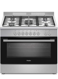 Haier 90x60cm Gas Cooker HCR9060PRO Silver  - Image 2