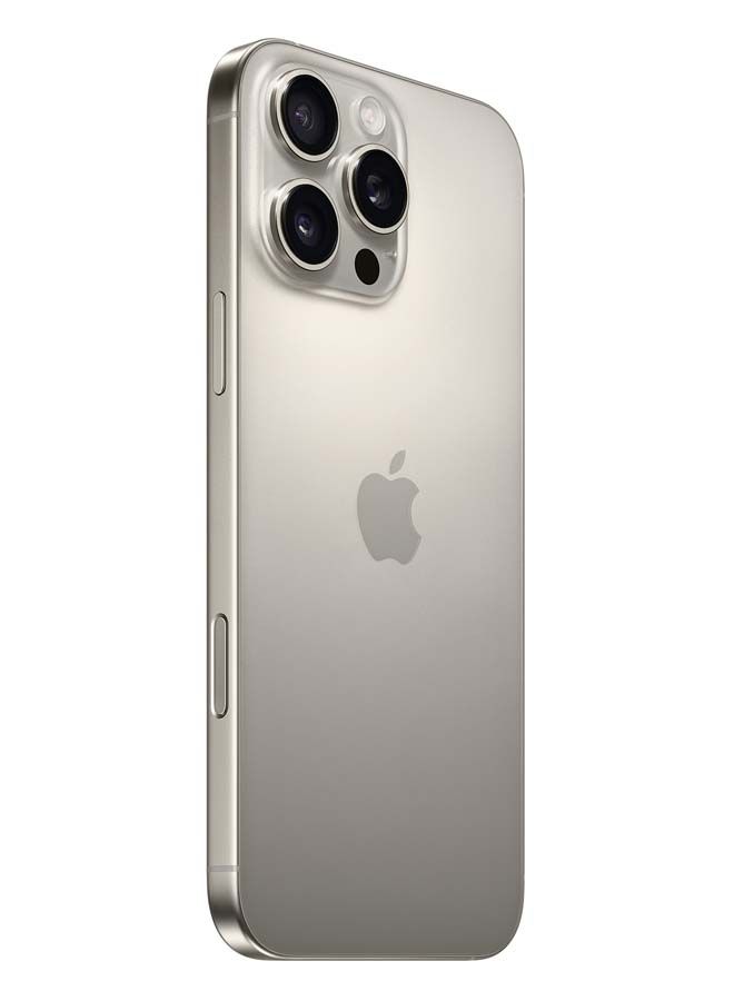 Apple iPhone 16 Pro Max Physical Dual Sim 256GB Natural Titanium 5G Without FaceTime With AirPods 4 With Active Noise Cancellation White  - Image 3