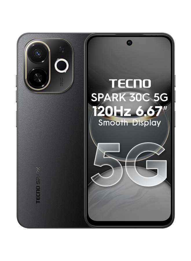 TECNO Spark 30C Dual SIM Midnight Shadow 4+4GB RAM 128GB 5G - Middle East Version - Image 1
