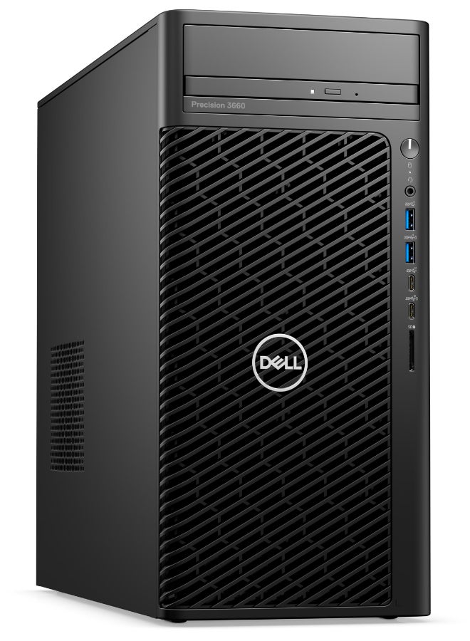 DELL - Precision T3660 Tower PC Intel Core i9-13900H Processor/16GB RAM/512GB SSD/4GB NVIDIA T1000 Graphics/Windows 11 Pro Black - Image 1