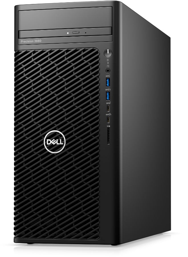 DELL - Precision T3660 Tower PC Intel Core i9-13900H Processor/16GB RAM/512GB SSD/4GB NVIDIA T1000 Graphics/Windows 11 Pro Black - Image 1