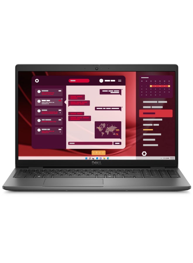 DELL Latitude 3550 Laptop With 15.6-Inch Display, Intel Core i7-1355U Processor/8GB RAM/512GB SSD/Integrated Graphics/DOS(Without Windows) English/Arabic Black  - Image 1