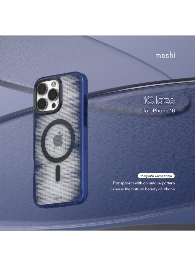 Moshi iGlaze w/ MagSafe Case for Apple iPhone 16 Pro 6.3" 2024|  Drop Protection Ultra Thin And Slim Back Cover, Anti-Yellowing, Scratch Resistant, Magnetic Wireless Charging - Violet - Image 3
