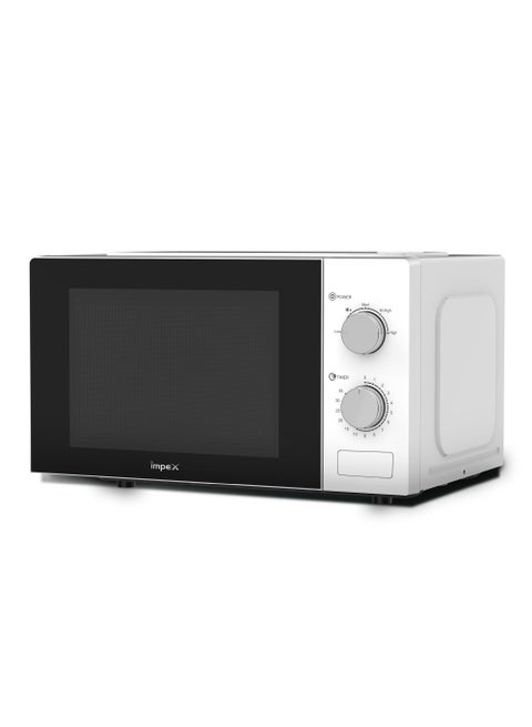 25 Liter Microwave Oven, Manual Control,5 Microwave Power Levels And Timer function, Defrost function, Turntable Glass Tray, Cooking End Signal 25 L 850 W MO8125MW White/Black