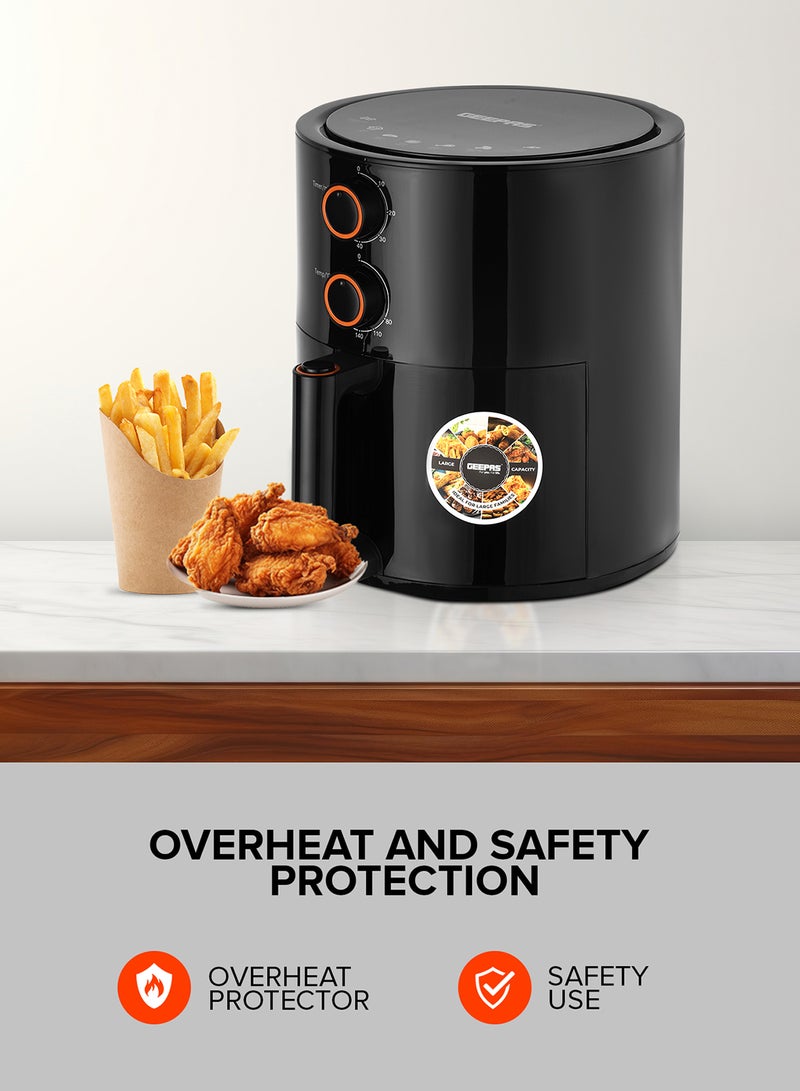 Air Fryer 4 L Pot| Non-Stick Coating with Vortex Frying Technology| Multiple Function, 1-60 Min Timer, Temperature 80-200 Degree Celsius| Ideal for Fries Steak Chicken Cake Meat Bread etc| 2 Years Warranty 4 L 1500 W GAF37513 Black - pnsku/N70122474V/45/_/1730467815/b70657e3-1632-475e-b330-319b9cf7a297