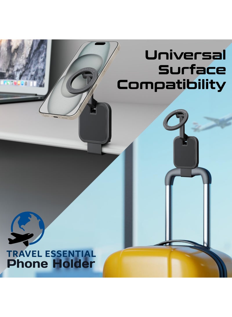 PROMATE Phone Holder 360 Degree Rotating, MagSafe Compatible, Clip-on Designed For Smartphones, Gives You Easy Access And Full Control While Driving or Daily Use Black  - Image 5
