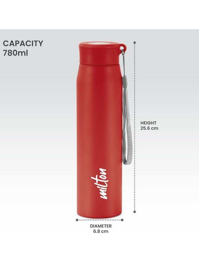 ميلتون زجاجة ماء من الفولاذ المقاوم للصدأ سعة 780 مل، ذات جدار واحد، خالية من BPA، مانعة للتسرب، مقاومة للصدأ، زجاجة ثلاجة سهلة الإمساك، سهلة الحمل، زجاجة رياضية للرجال، الأطفال، المدرسة والسفر - عملية - Image 5