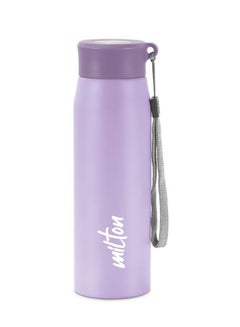Milton 690ml Stainless Steel Water Bottle, Single-Walled, BPA-Free, Leak-Proof, Rust-Free, Easy-Grip Fridge Bottle,Easy to Carry, Gym Bottle for Men, Kids, School & Travel - Handy Purple  - Image 1