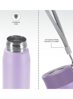 Milton 690ml Stainless Steel Water Bottle, Single-Walled, BPA-Free, Leak-Proof, Rust-Free, Easy-Grip Fridge Bottle,Easy to Carry, Gym Bottle for Men, Kids, School & Travel - Handy Purple  - Image 4