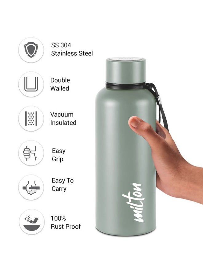 ميلتون زجاجة ماء معزولة بالفراغ سعة 750 مل، تحافظ على المشروبات ساخنة وباردة لمدة 24 ساعة، من الفولاذ المقاوم للصدأ 18/8، زجاجة ترمس مزدوجة الجدران مع طلاء نحاسي داخلي للجيم، المكتب - أورا - Image 3
