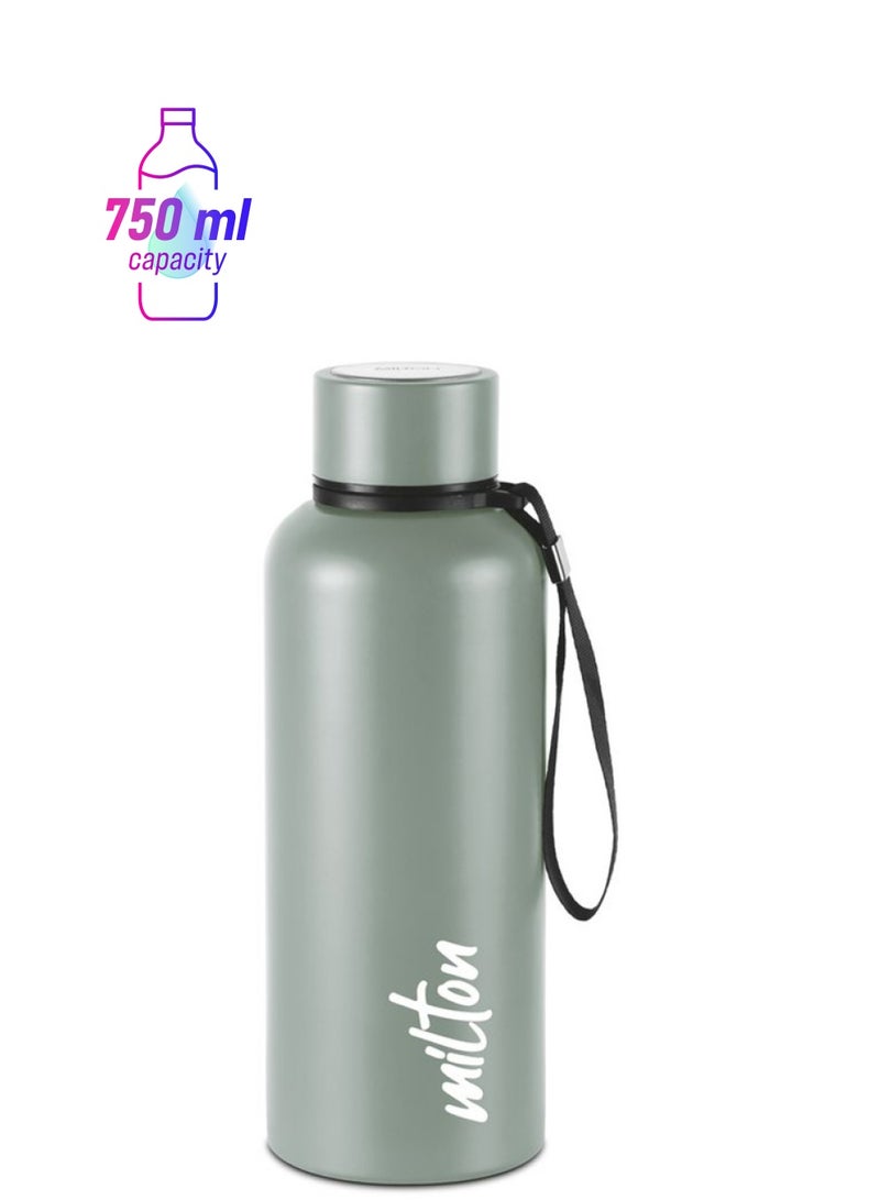 ميلتون زجاجة ماء معزولة بالفراغ سعة 750 مل، تحافظ على المشروبات ساخنة وباردة لمدة 24 ساعة، من الفولاذ المقاوم للصدأ 18/8، زجاجة ترمس مزدوجة الجدران مع طلاء نحاسي داخلي للجيم، المكتب - أورا - Image 1