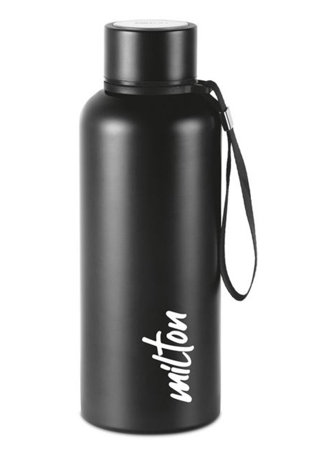Milton 750 ml Stainless Steel Water Bottle, Vacuum Insulated Flask Keep Drinks Hot or Cold for 24 hours, Leak Proof, Metal Bottle for Sports, Gym, Travelling, Aura, Black Black - Image 1