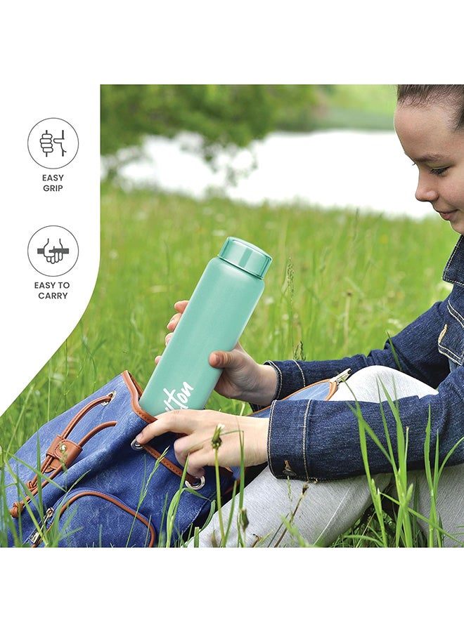 ميلتون زجاجة ماء من الفولاذ المقاوم للصدأ، ذات جدار واحد، خالية من BPA، مانعة للتسرب، مقاومة للصدأ، زجاجة ثلاجة سهلة الإمساك، سهلة الحمل، زجاجة رياضية للرجال، الأطفال، المدرسة والسفر - Image 4