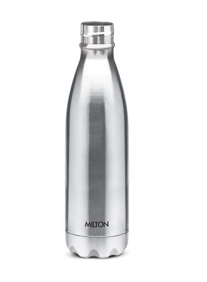 Milton Shine Stainless Steel Water Bottle 0.68 Litre (680 ml) – Single-Walled, Leak-Proof Lid, Rust-Proof, ISI Certified, Ideal for School, Office & Gym – Silver Silver - Image 3
