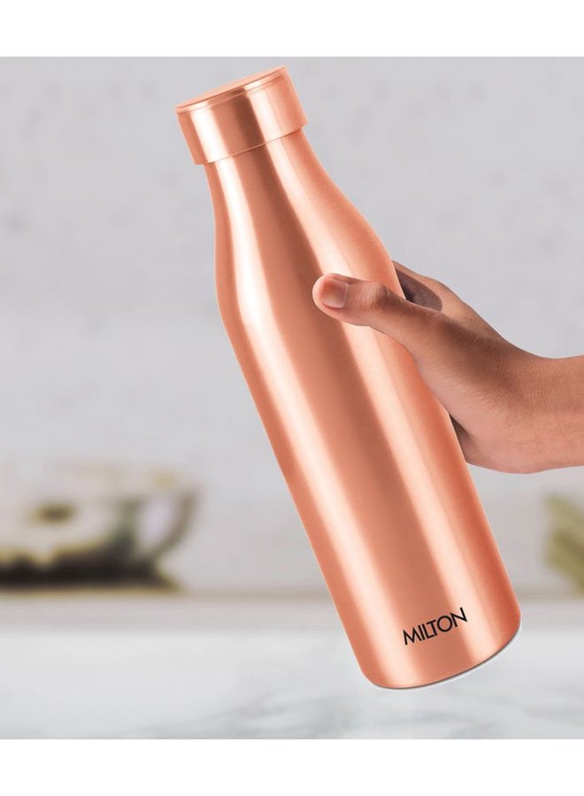 ميلتون 960ml Original Copper Water Bottle - 100% Pure Copper Vessel for Drinking, BPA-Free, Leak-Proof, Boosts Immunity, Supports Digestive & Liver Health, Ayurveda Inspired - Charge 1000 Copper  - Image 5