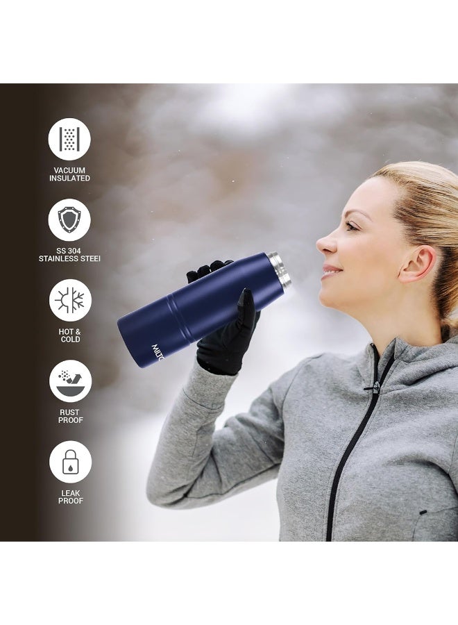 ميلتون زجاجة ماء معزولة بالفراغ سعة 925 مل، تحافظ على المشروبات ساخنة وباردة، مصنوعة من الفولاذ المقاوم للصدأ 18/8، زجاجة ترمس مزدوجة الجدران مع طلاء نحاسي داخلي للاستخدام الرياضي، في الصالة الرياضية، المكتب، أو في الرحلات. - Image 2