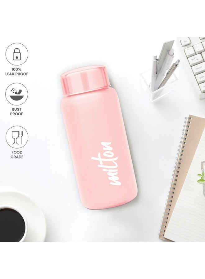 ميلتون زجاجة ماء من الفولاذ المقاوم للصدأ سعة 500 مل، جدار واحد، خالية من BPA، مانعة للتسرب، مقاومة للصدأ، زجاجة ثلاجة سهلة الإمساك، سهلة الحمل، زجاجة رياضية للرجال، الأطفال، المدرسة والسفر - أكوا - Image 2