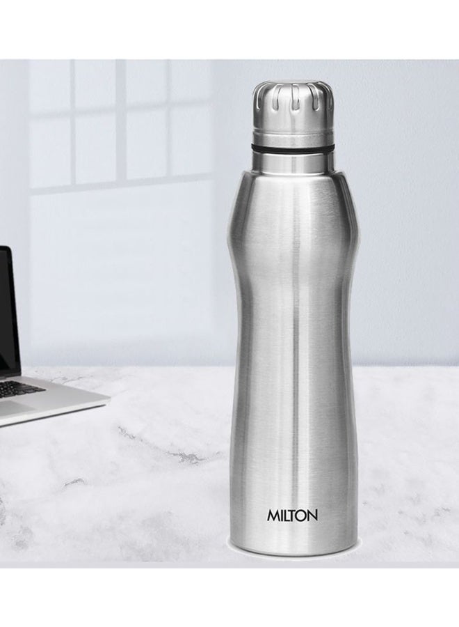 ميلتون زجاجة ماء من الفولاذ المقاوم للصدأ سعة 880 مل، جدار واحد، خالية من BPA، مانعة للتسرب، خالية من الصدأ، زجاجة ثلاجة سهلة الإمساك، سهلة الحمل، زجاجة رياضية للرجال، الأطفال، المدرسة والسفر - إيلات - Image 3
