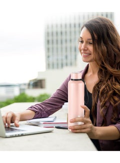 ميلتون 750ml Vacuum Insulated Water Bottle, Keeps Drinks Hot and Cold for 24 Hours, 18/8 Stainless Steel, Double-Walled Thermos Flask with Inner Copper Coating for Sports, Gym, Office - Aura Beige  - Image 5