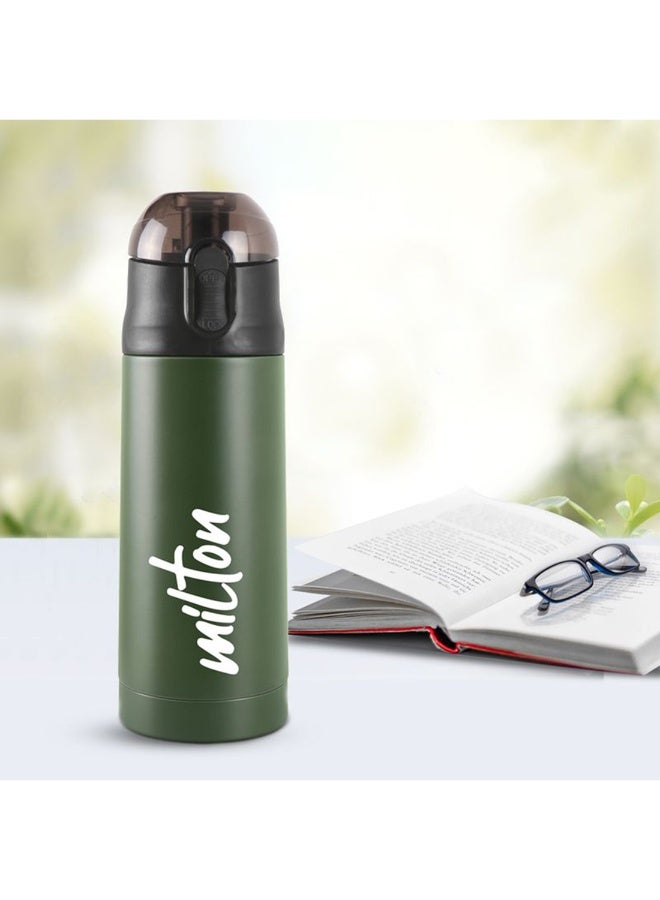 Milton New Crown 600 Thermosteel 24 Hours Hot and Cold Water Bottle, 500 ml, Green | Easy to Carry | Office Bottle | Hiking | Trekking | Travel Bottle | Gym | Home | Kitchen Bottle Green - Image 4