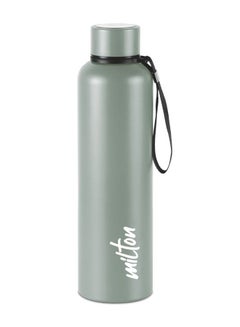 ميلتون 1050ml Vacuum Insulated Water Bottle, Keeps Drinks Hot and Cold for 24 Hours, 18/8 Stainless Steel, Double-Walled Thermos Flask with Inner Copper Coating for Sports, Gym, Office - Aura Grey  - Image 1