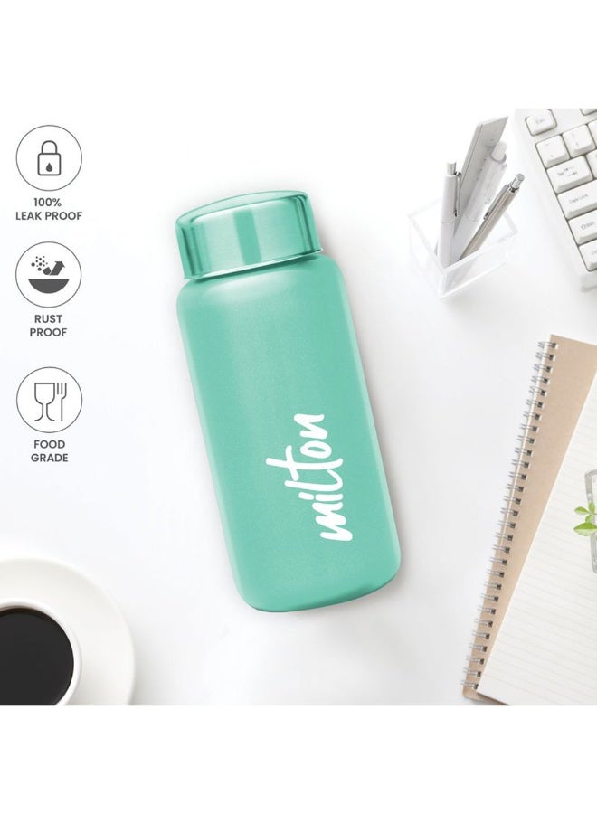Milton 500ml (Half Litre) Stainless Steel Water Bottle – Single Walled, Leakproof, Easy-Grip, Easy to Carry Bottle for Gym, Home, Kitchen, Hiking & Travel – Aqua 500, Light Green Light Green - Image 2