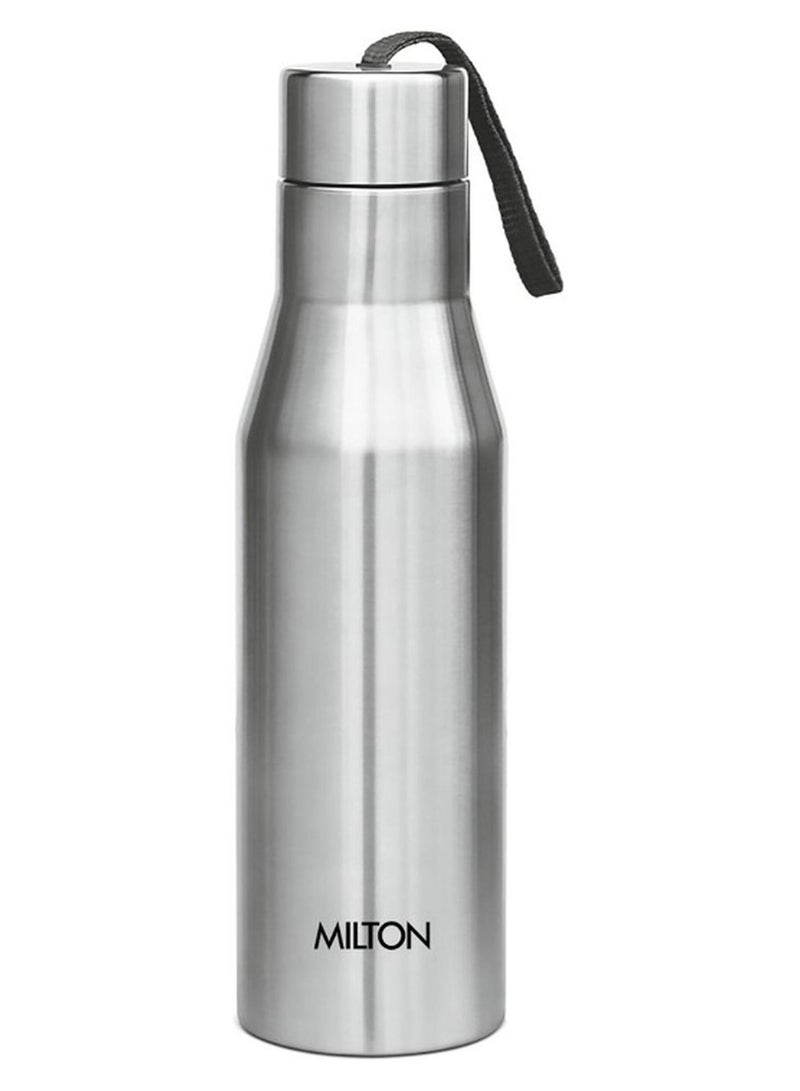 ميلتون زجاجة ماء ستانلس ستيل سوبر 750، 650 مل، فضي | مانعة للتسرب | زجاجة مكتب | زجاجة صالة رياضية | منزل | مطبخ | زجاجة تسلق | زجاجة سفر - Image 1