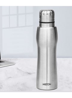 Milton 635ml Stainless Steel Water Bottle, Single-Walled, BPA-Free, Leak-Proof, Rust-Free, Easy-Grip Fridge Bottle,Easy to Carry, Gym Bottle for Men, Kids, School & Travel - Elate Silver  - Image 3