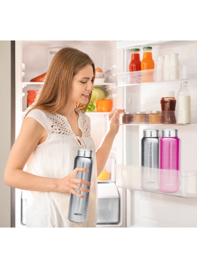 Milton 750ml (Half Litre) Stainless Steel Water Bottle – Single Walled, Leakproof, Easy-Grip, Easy to Carry Bottle for Gym, Home, Kitchen, Hiking & Travel – Aqua 750 Silver - Image 5