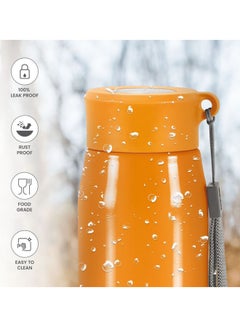 ميلتون 690ml Stainless Steel Water Bottle, Single-Walled, BPA-Free, Leak-Proof, Rust-Free, Easy-Grip Fridge Bottle,Easy to Carry, Gym Bottle for Men, Kids, School & Travel - Handy Orange  - Image 2