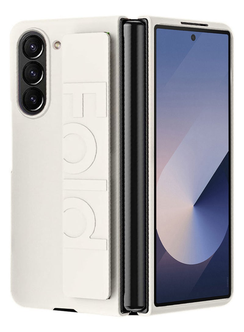 مارجون ( لجهاز سامسونج جالكسي زد فولد 6 2024 ) غلاف، تصميم نحيف وخفيف الوزن، حزام معصم لحماية الهاتف المحمول القابل للطي - Image 1