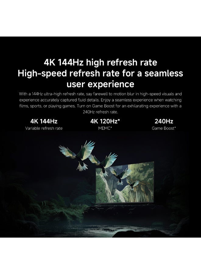 Xiaomi TV S Mini LED 75" 2025 - 4K QD-MiniLED 144Hz Refresh Rate Dolby Audio/Dolby Atmos/DTS-X​ Powerful AI Engine For Image Enhancement L75MA-SPLME Black - Image 5