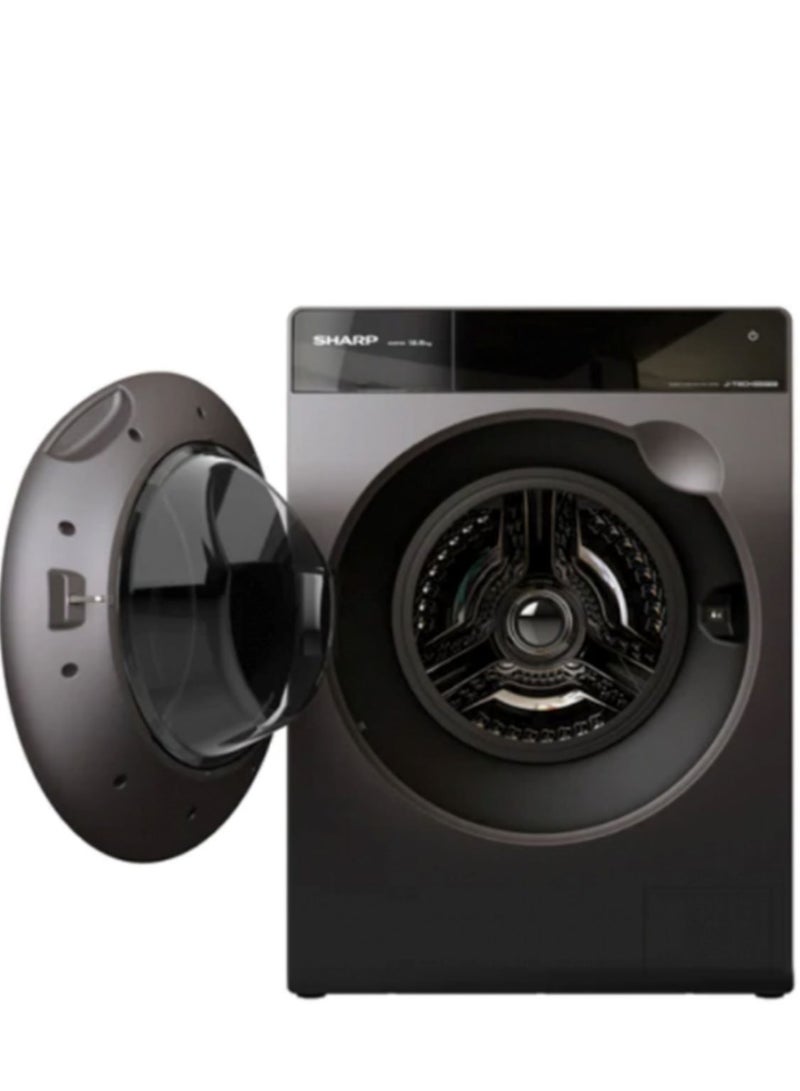 شارب غسالة ملابس تحميل أمامي 12.5 كجم 1200 دورة في الدقيقة بتقنية J-Tech العاكس - Image 1