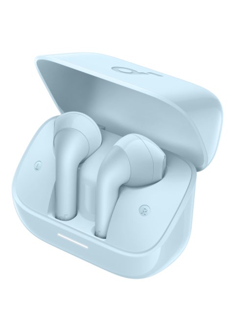 Soundcore K20i by Anker, Semi-in-Ear Earbuds, Bluetooth Wireless, 36H Playtime, Fast Charge, Clear Sound, Comfortable Fit, ENC 2-Mic Clear Calls, Custom EQ, IPX5, Bluetooth 5.3, App Control Blue