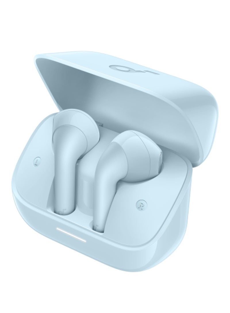 Soundcore - Soundcore K20i by Anker, Semi-in-Ear Earbuds, Bluetooth Wireless, 36H Playtime, Fast Charge, Clear Sound, Comfortable Fit, ENC 2-Mic Clear Calls, Custom EQ, IPX5, Bluetooth 5.3, App Control Blue - Image 1