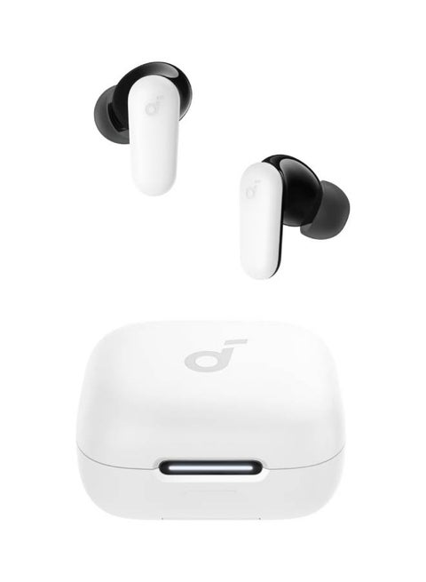 Soundcore P30i by Anker Noise Cancelling Earbuds, Smart Noise Cancelling, Powerful Bass, 45h Playtime, 2-in-1 Case and Mobile Phone Stand, IP54, Wireless Headphones, Blueto5.4, App Control white