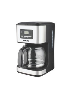 NIKAI Nikai 900 Watts Coffee Maker, Digital Display, 1.5 Liter Capacity Glass Jug, 4 Functional Buttons, Boil Dry Protection, 30 Sec. Anti Drip Function, NCM2120DSX 1.5 L 900 W NCM2120DSX Black 