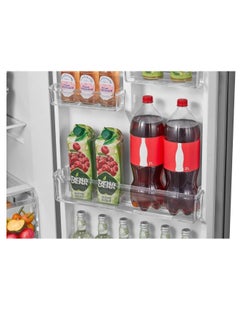 Midea Fridge With Top Freezer 338 Liter Tropical Compressor Multi Air Flow Active C Fresh Filter MDRT489MTN46 Silver  - Image 5