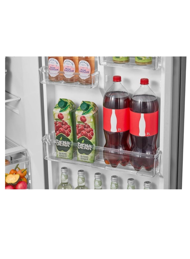 مديا Fridge With Top Freezer 338 Liter Tropical Compressor Multi Air Flow Active C Fresh Filter MDRT489MTN46 Silver - Image 5