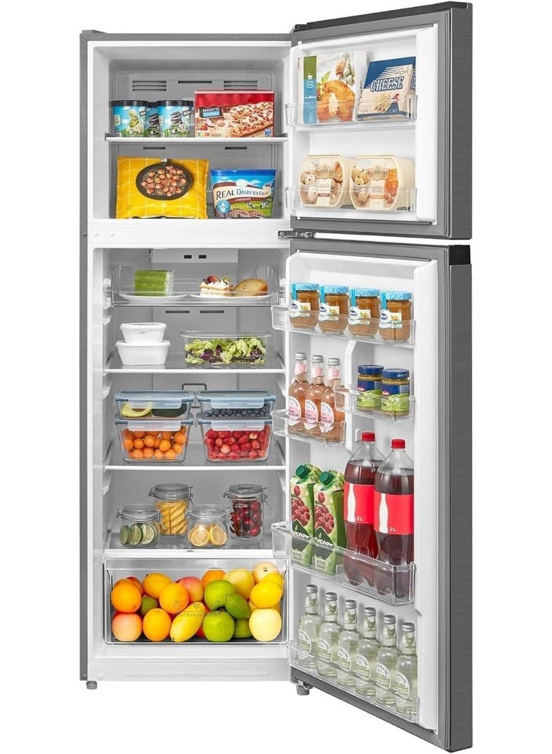 مديا Fridge With Top Freezer 338 Liter Tropical Compressor Multi Air Flow Active C Fresh Filter MDRT489MTN46 Silver - Image 2