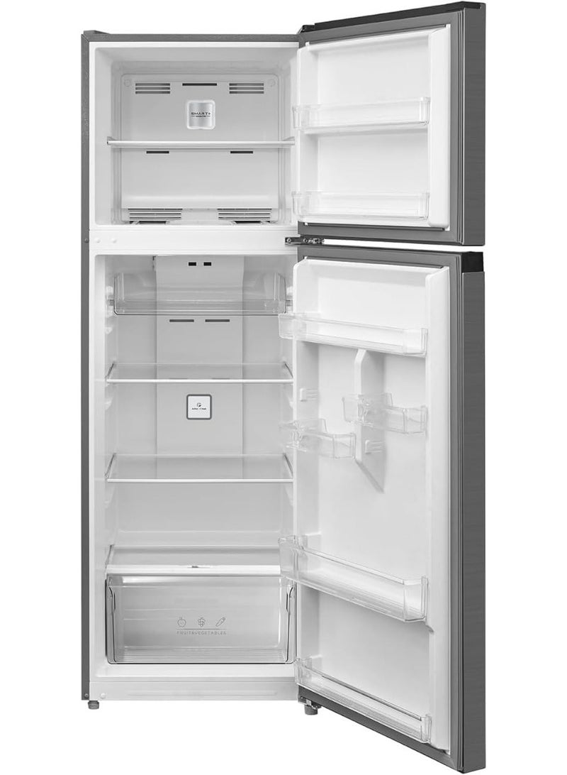 مديا Fridge With Top Freezer 338 Liter Tropical Compressor Multi Air Flow Active C Fresh Filter MDRT489MTN46 Silver - Image 4