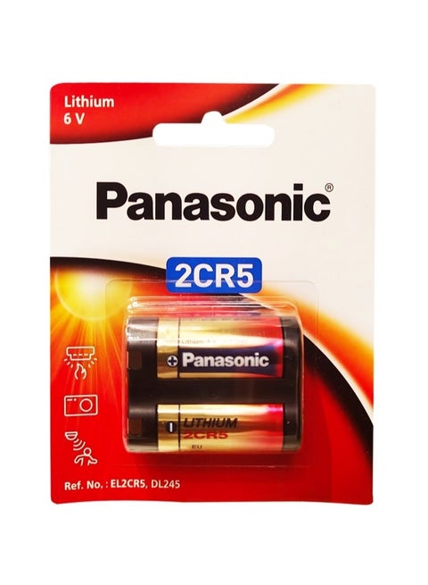 2-Piece 2CR5 Lithium 6V Battery Battery