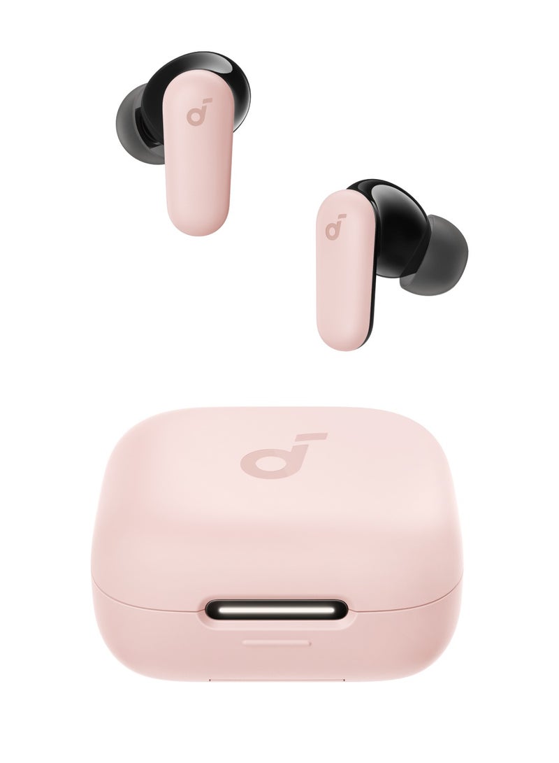 Soundcore - Soundcore P30i by Anker Noise Cancelling Earbuds, Smart Noise Cancelling, Powerful Bass, 45h Playtime, 2-in-1 Case and Mobile Phone Stand, IP54, Wireless Headphones, Blueto5.4, App Control pink - Image 1