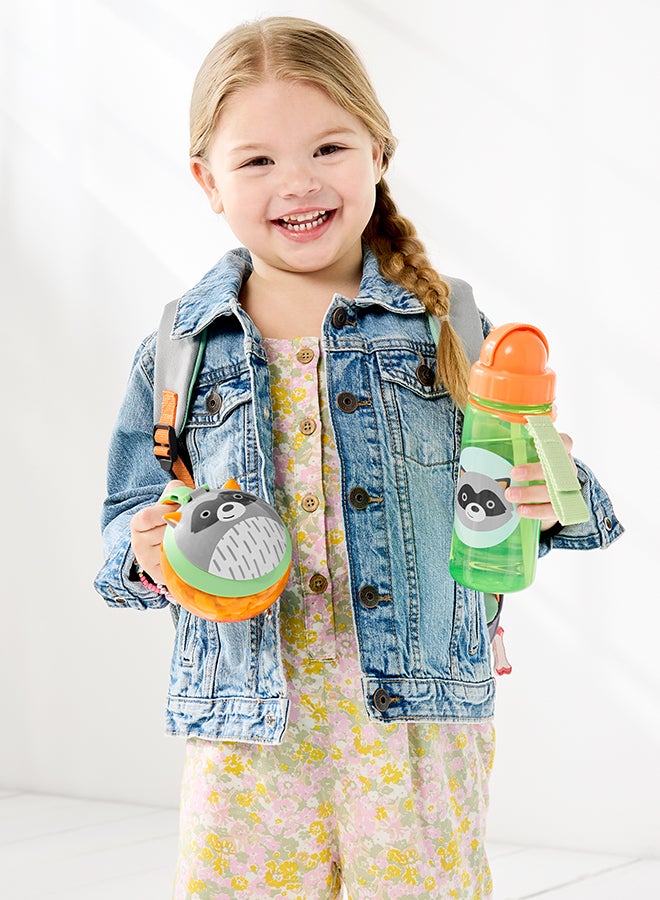 Skip Hop Baby Zoo Straw Bottle - Racoon  - Image 3