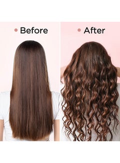 Sunhome 5-IN-1 Hair Curler Iron, Professional Curling Wand Set, Instant Heat Up Hair Curler with 5 Interchangeable Ceramic Barrels (9-32mm),Hair Curler with Fast Heating Up,With LED Temperature Adjustment and Heat Up, Hair Curler Include Heat Resistant Glove Black  - Image 4