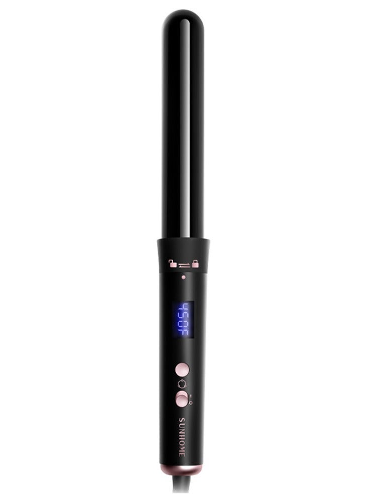 Curling Wand Set, 3 in 1 Hair Curler with 3 Interchangeable Curling Wand Ceramic Barrel(15-32mm), with LED Temperature Adjustment and Heat Up, Hair Curler Include Heat Resistant Glove Black-1 - pnsku/N70122714V/45/_/1729658799/37b678fd-8949-425e-ae46-a35e88657f19